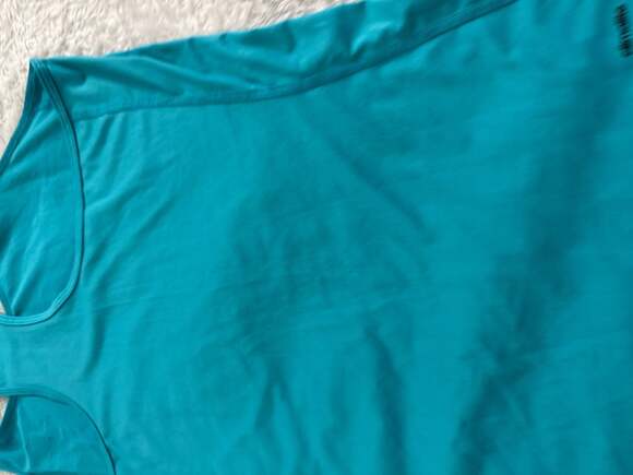 adidas Women's Climalite Essential Racerback Tank Top Turquoise Blue - Picture 8 of 9